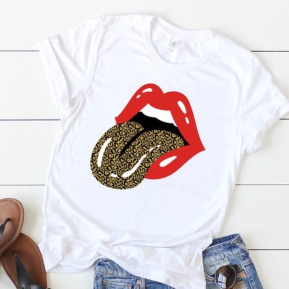 Bellanblue Tops - Rolling Stones Graphic Tee